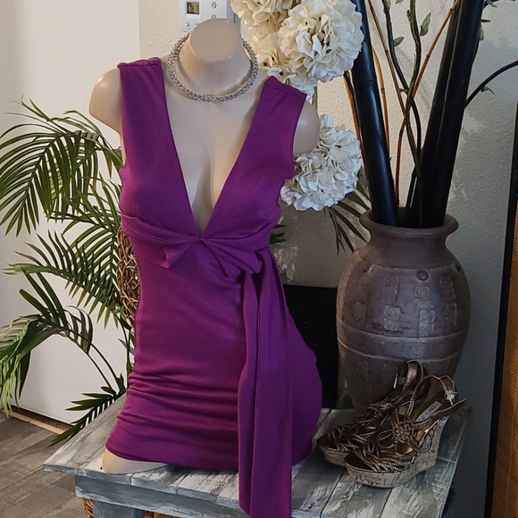 NEW LULUS SUMMER PINK TIE  DRESS  BEAUTIFUL XS - Picture 3 of 16